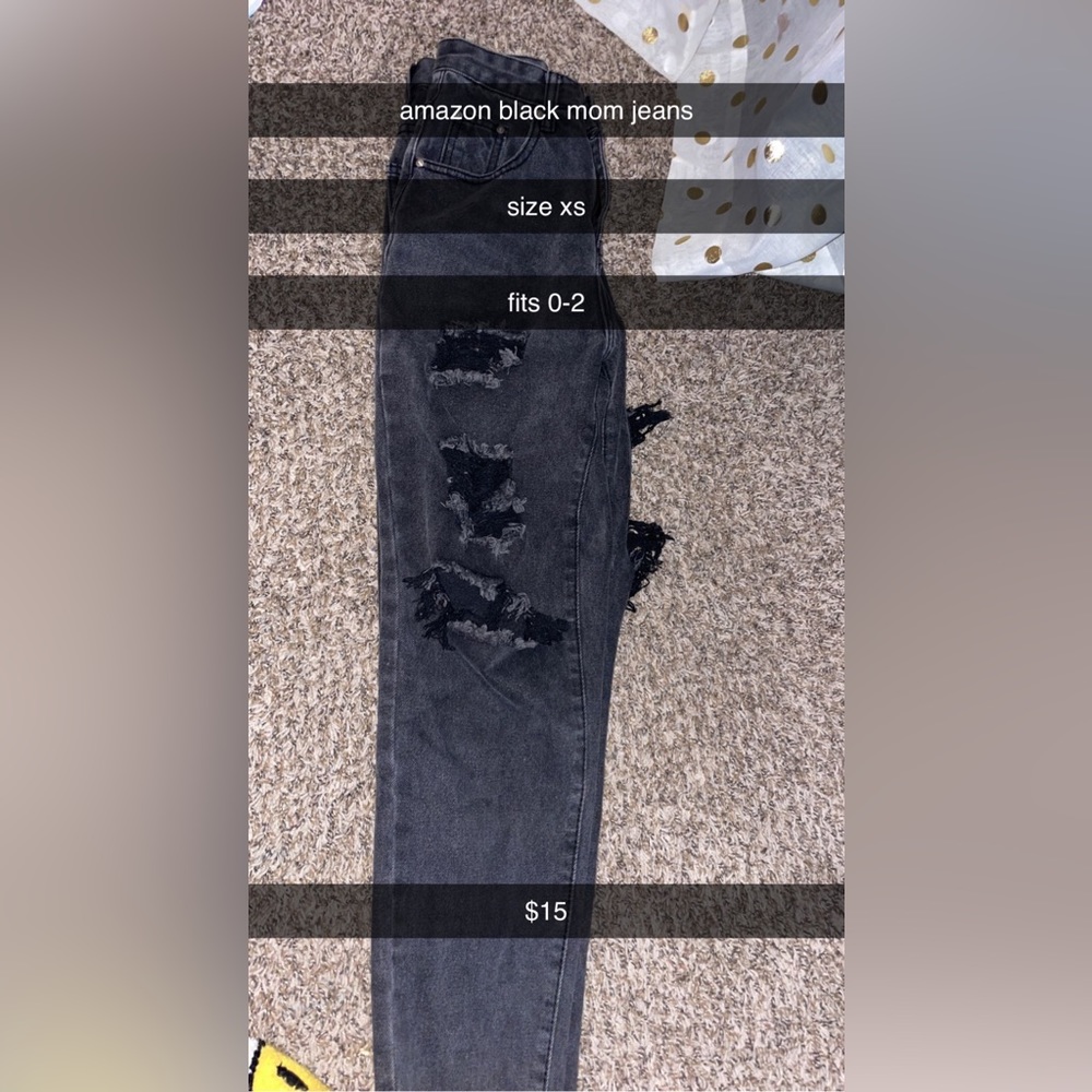 amazon size xs (0-2) mom jeans